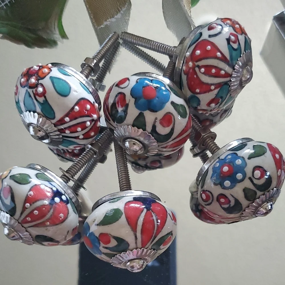 Colorful Ceramic Drawer Knobs